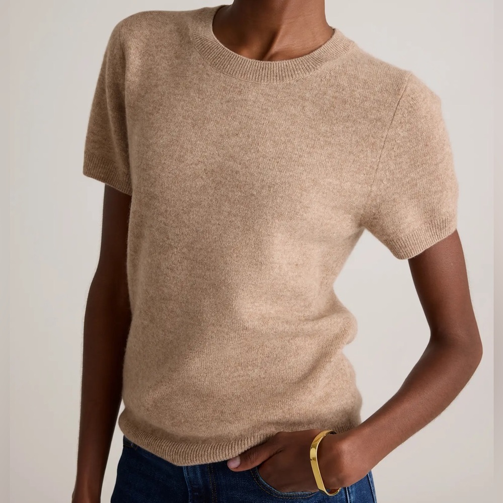 Quince Mongolian cashmere tee short sleeve
